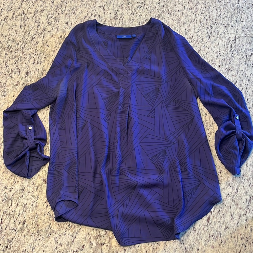 Apt 9 - Blouse - Purple/Black